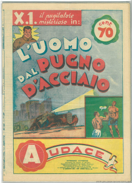 L'uomo dal pugno d'acciaio - Audace Bonelli N.331