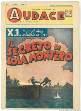 Il segreto di Lola Montero - Audace Bonelli N.333